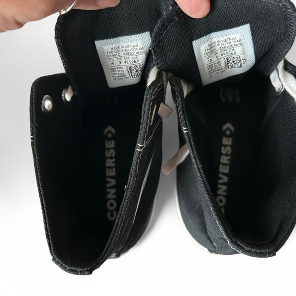 Converse Chuck Taylor All Star Hi Lugged – W 10, Black/White, Lightly Worn - Picture 8 of 9